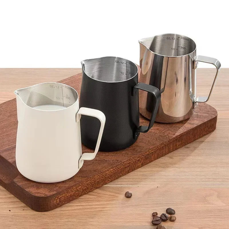 Coffee Milk Frothing Pitcher Jug Stainless Steel With Scale Espresso Steaming Pitchers Professional Milk Foam Jug Barista Craft