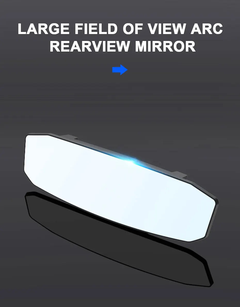 SEAMETAL Wide Angle Convex Rearview Mirror Anti Glare Car Interior Rear View Baby Child Seat Watch Sun Visor Mirror Covers
