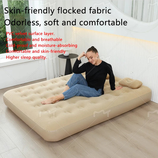 Automatic Air Bed Inflatable Home Inflatable Bed Single Air Mattress Bed Double Lazy Bed Outdoor Portable Air Mattress Bed