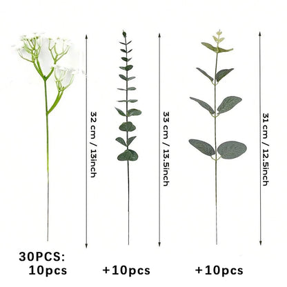 30PCS Artificial Flowers Babys Breath Bouquet Plastic Gypsophila Fake Flower for Wedding Centerpieces Party Home Room Decoration