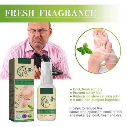 Foot Deodorant Spray Prevent Stinky Feet Non Pungent Removal Fragrance Spray Foot Relieve Moisturize Anti-sweat Dry Skin Ca D0T3