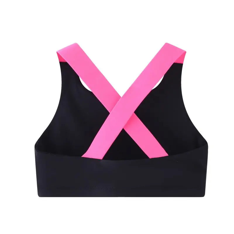 Children's Sports Tank Top Underwear Girls Cross Back Sports Bra 5-12 Years Old Children Running Sports Underwear