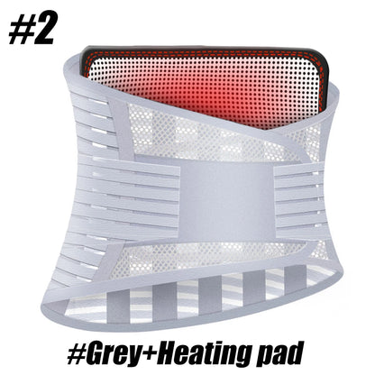 Breathable Back Brace for Lower Back Pain Relief, Lumbar Support Belt with Lumbar Pad for Men & Women Herniated Disc, Sciatica