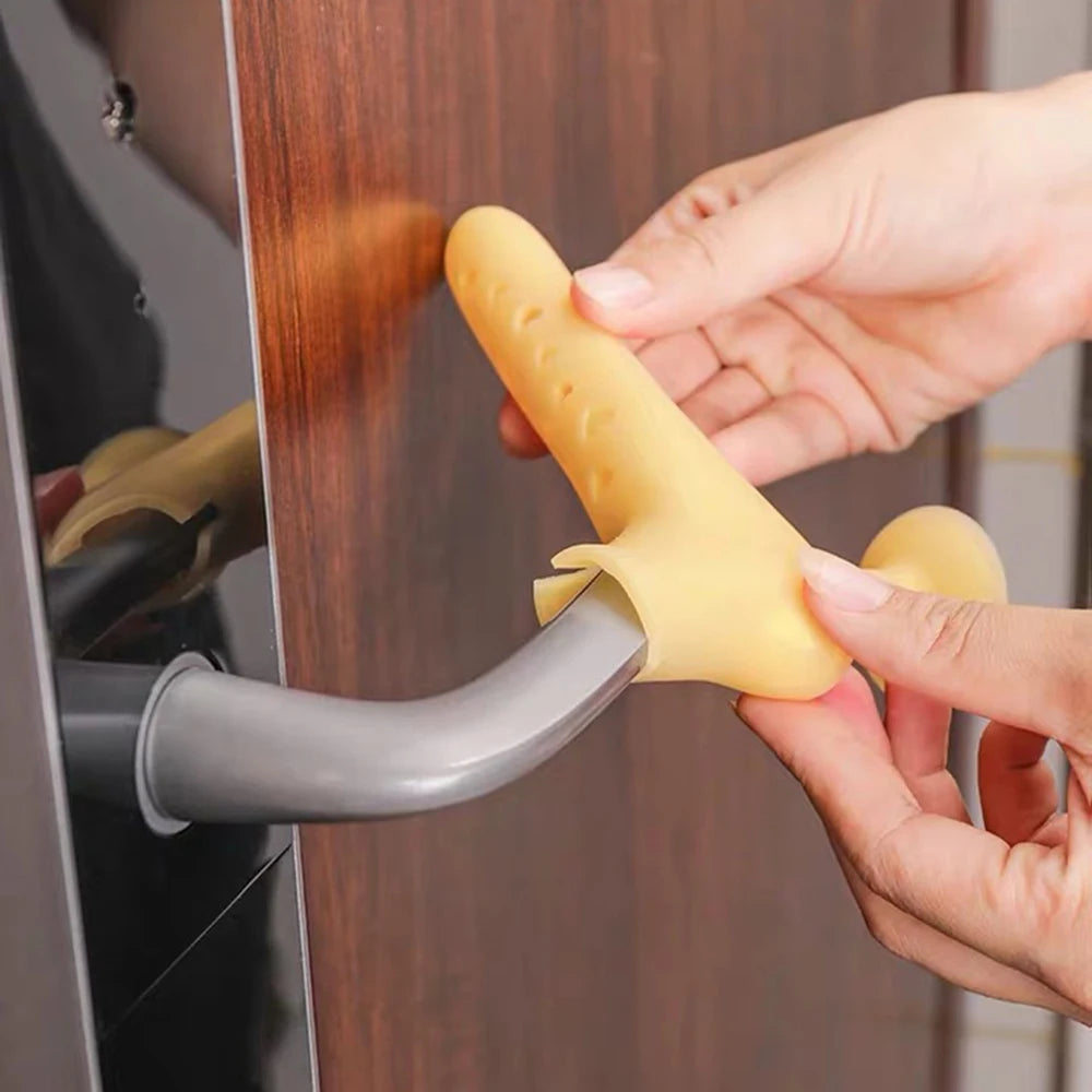 1PC Silicone Anti-Collision Door Handle Protective Cover Security Door Room Door Bathroom Door Pull Gloves Door Suction