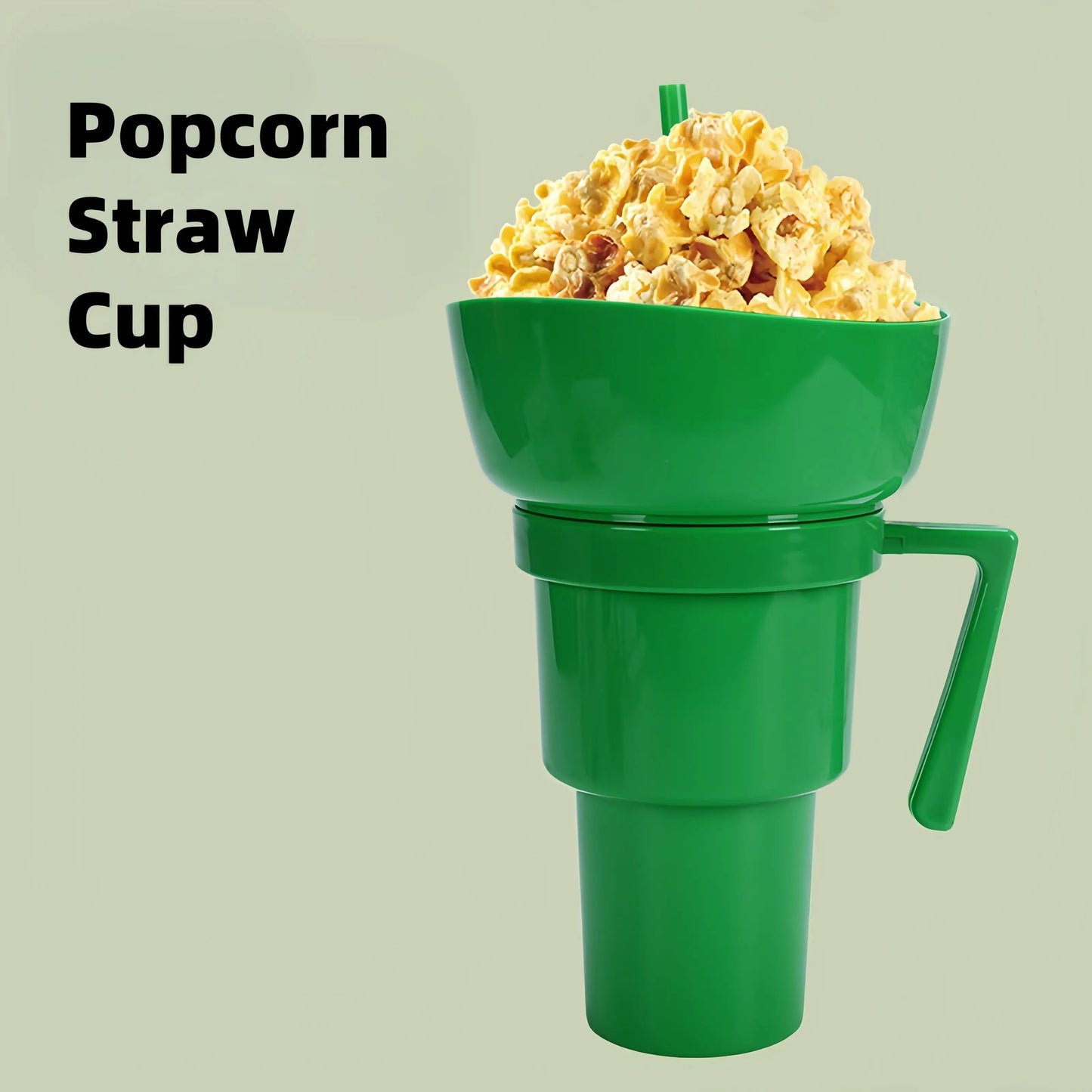 2-in-1 Silicone Beverage Cola Cup With Snack Tray Bowl Straw for Popcorn and Snacks at Cinemas Dropshipping Sourcing Wholesale