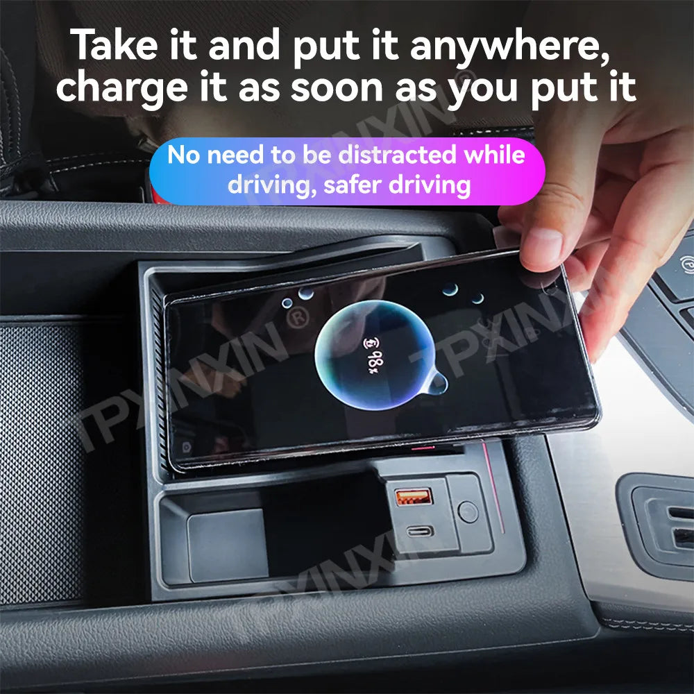 For Audi A4L A5 2017 2018 2019 2020 2021 2022-2024 Interior Modification Accessories Car Dashboard Holder Quick Wireless Charger