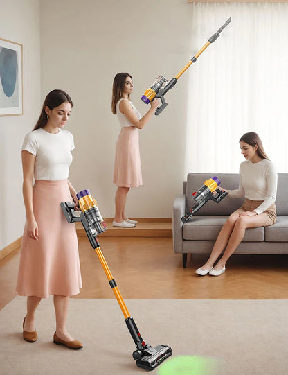 550W Cordless Handheld Vacuum Cleaner,50kPa Strong Suction,Detachable & Replaceable Battery,Touchscreen,Vacuum Cleaner for Home