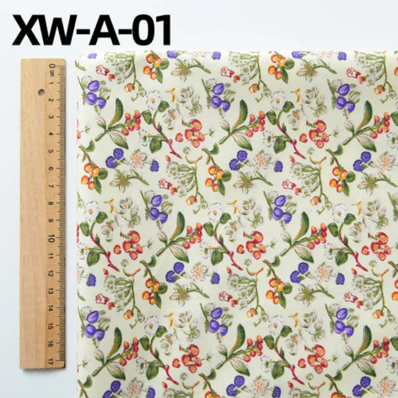 Fabric cotton handmade diy bedding flowers garden flowers pure cotton printing fabric twill cotton fabric sewing