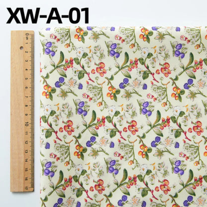 Fabric cotton handmade diy bedding flowers garden flowers pure cotton printing fabric twill cotton fabric sewing