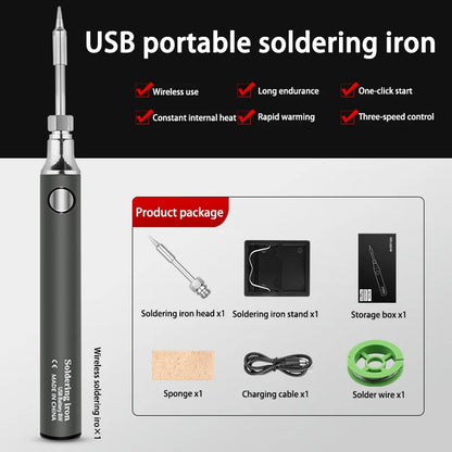 Xiaomi Wireless Charging Electric Soldering Iron Solder Iron Mini Portable Soldering Iron Tip Rework Accessories Tool Parts NEW