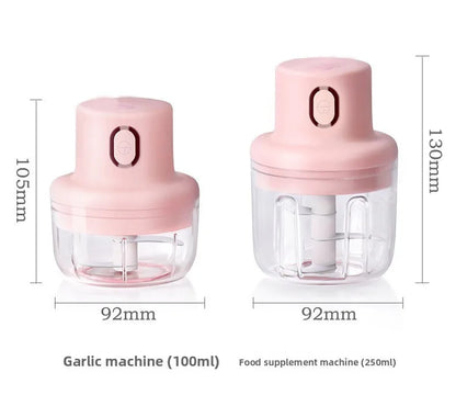 Portable Electric Garlic Chopper 100ml 250ml USB Vegetable Grinder Kitchen Garlic Masher Food Processor Tool