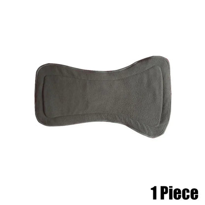 Washable Adult Diaper 4 Layers Bamboo Charcoal Cloth Nappy Liner Super Absorbent Reusable Incontinence Adult Diaper Insert Pad