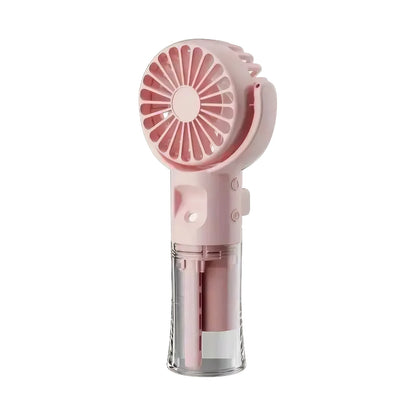 Mini Portable Handheld Fan With Spray Mister Humidifier USB Rechargeable Handheld Fan Adjustable Silent Water Spray Mist Fan