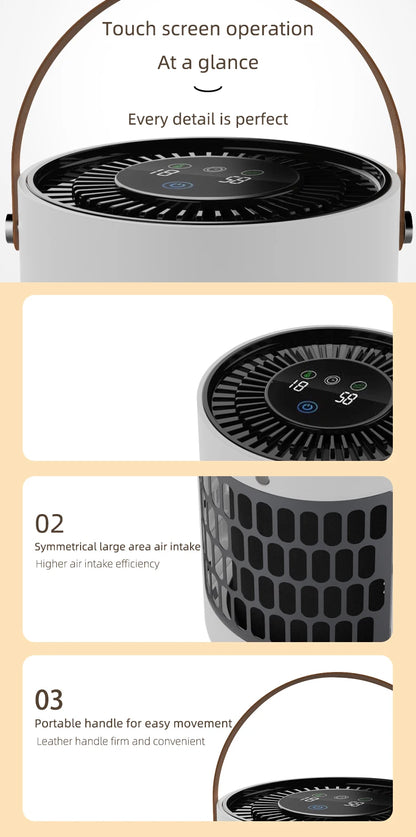 Pet air Purifier for cats and dogs Hair in bedroom hoe ca in Bedroom hoe Cabinet True HEPA Filter Filtration System Cleaner Odor