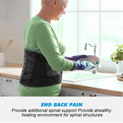 Back Braces for Lower Back Pain Relief with 6 Stays Breathable Back Support Belt Anti-skid lumbar with pad for sciatica