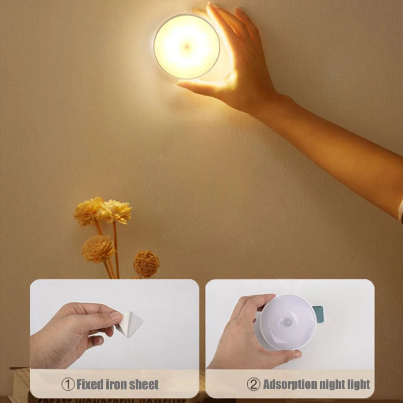 LED night light, motion sensing light, USB charging wireless bedside light, wardrobe light, kitchen corridor wardrobe light, l