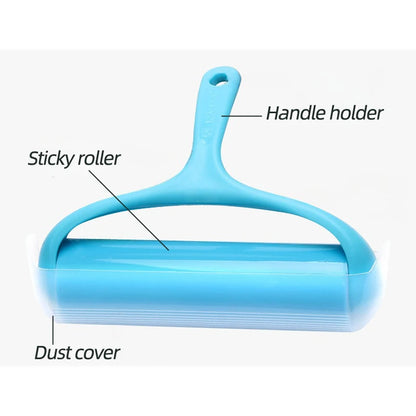 Cloth Sticking Roller Reusable Silicone Dust Removal Drum for Cleaning Hair and Debris on Clothes Carpets Sofas and Beds