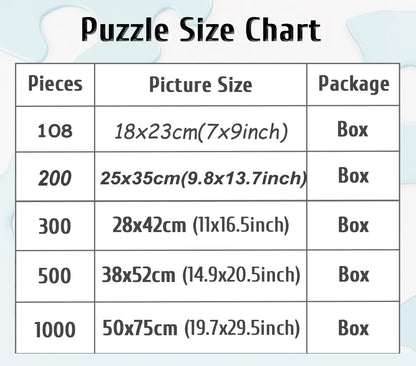 custom Puzzle 108/200/300/500/1000 Pieces Game Jigsaw Puzzlegift for yourself and your family Wooden high-quality floor puzzle