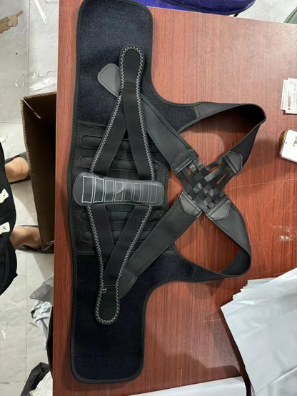 Back Brace Posture Corrector for Women and Men Adjustable Shoulder Straightener Full Back Lumbar Support Belt Lower Pain Relief