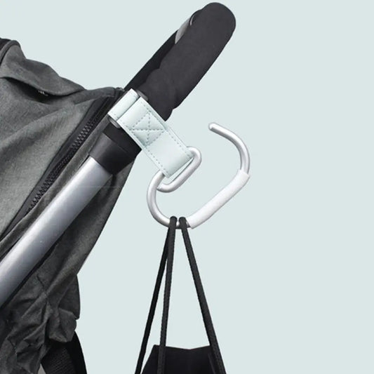 PU Baby Stroller Hooks Cart Organizer Solid Color Hanging Hook Stroller Accessories Cartoon Stroller Accessories Baby
