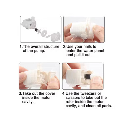 Cat Water Fountain Stainless Steel Pet Water Fountain for Cats Inside 1Filters&Ultra-Quiet Pump 2.2L/73oz Dog Pet Water Fountain