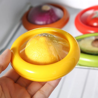 Reusable Food Saver Box Half Cut Fruit Freshing Retractable Film Storage Container Fruit Preservation Seal Cover Kitchen Tools