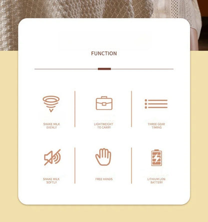 Infant Bottle Mixer Electric Automatic Mix Warm Formula Bottle Instantly Shaker USB Charging Hands Free Simple Cleaning Machine