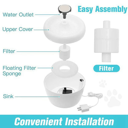 4Pcs Cat Water Fountain Filter Dog Drinking Dispenser Filter Flowing Fresh Water/Loop Filter Automatic