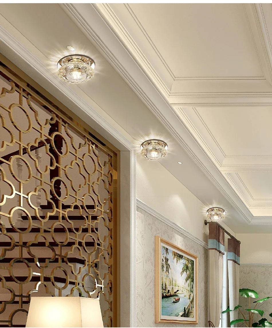 LED Ceiling Lamp for Aisle, Flush, Living Room, Crystal Corridor, Porch Light, Front Porch, Porch Light