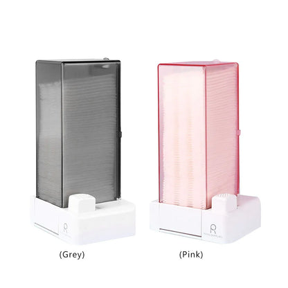 Automatic Cosmetic Makeup Cotton Box Press Type Cotton Pads Dispenser Wall Hanging Makeup Cotton Organizer Container Dispenser