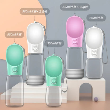 Outdoor Walking Puppy Pet Travel Water Bottle and Drinking Bowl for Small and Large Dogs, Portable Dog and Cat Supplies