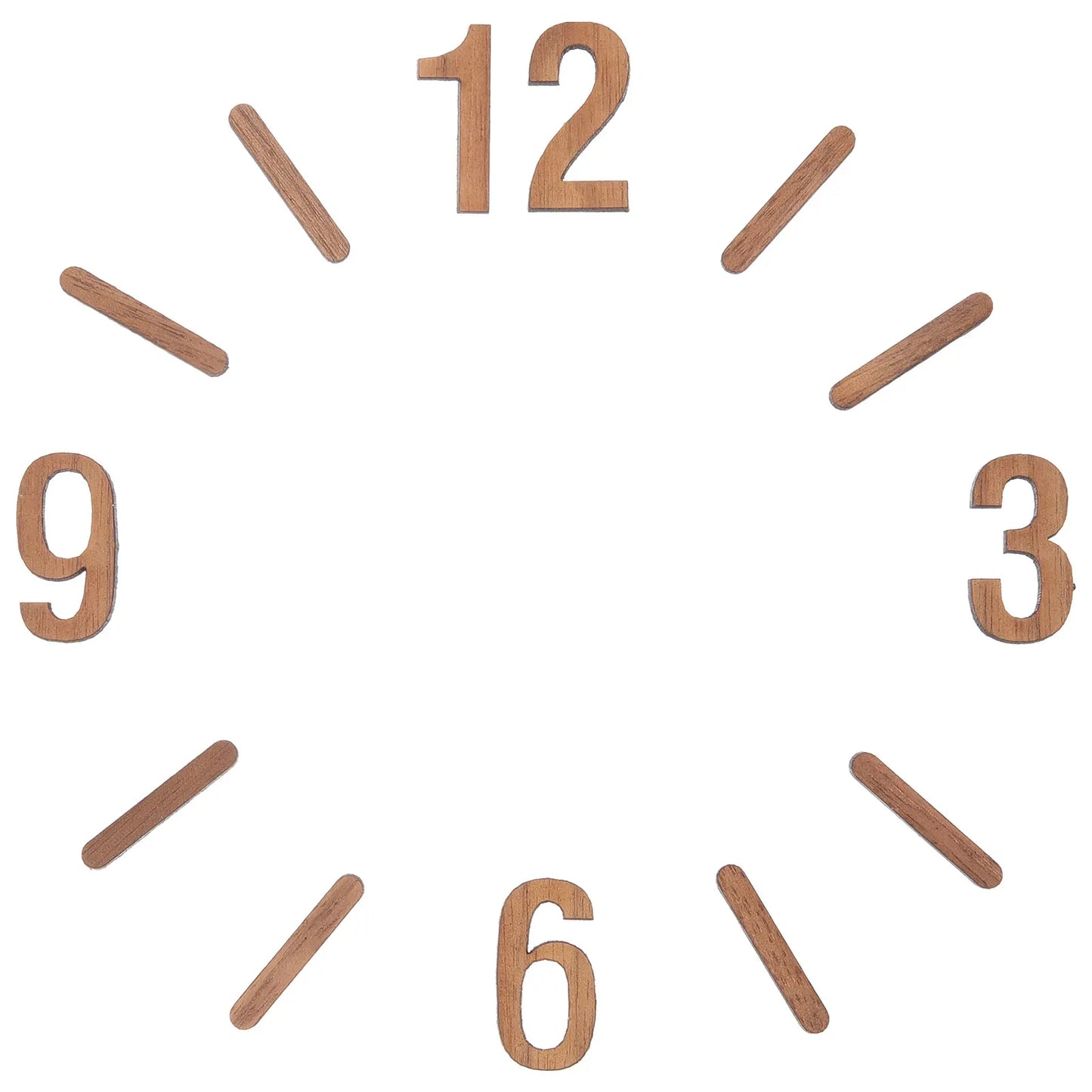 1 Set of Wall Clock DIY Numerals Clock Numerals Kit Replacement Clock Numerals Clock Numbers
