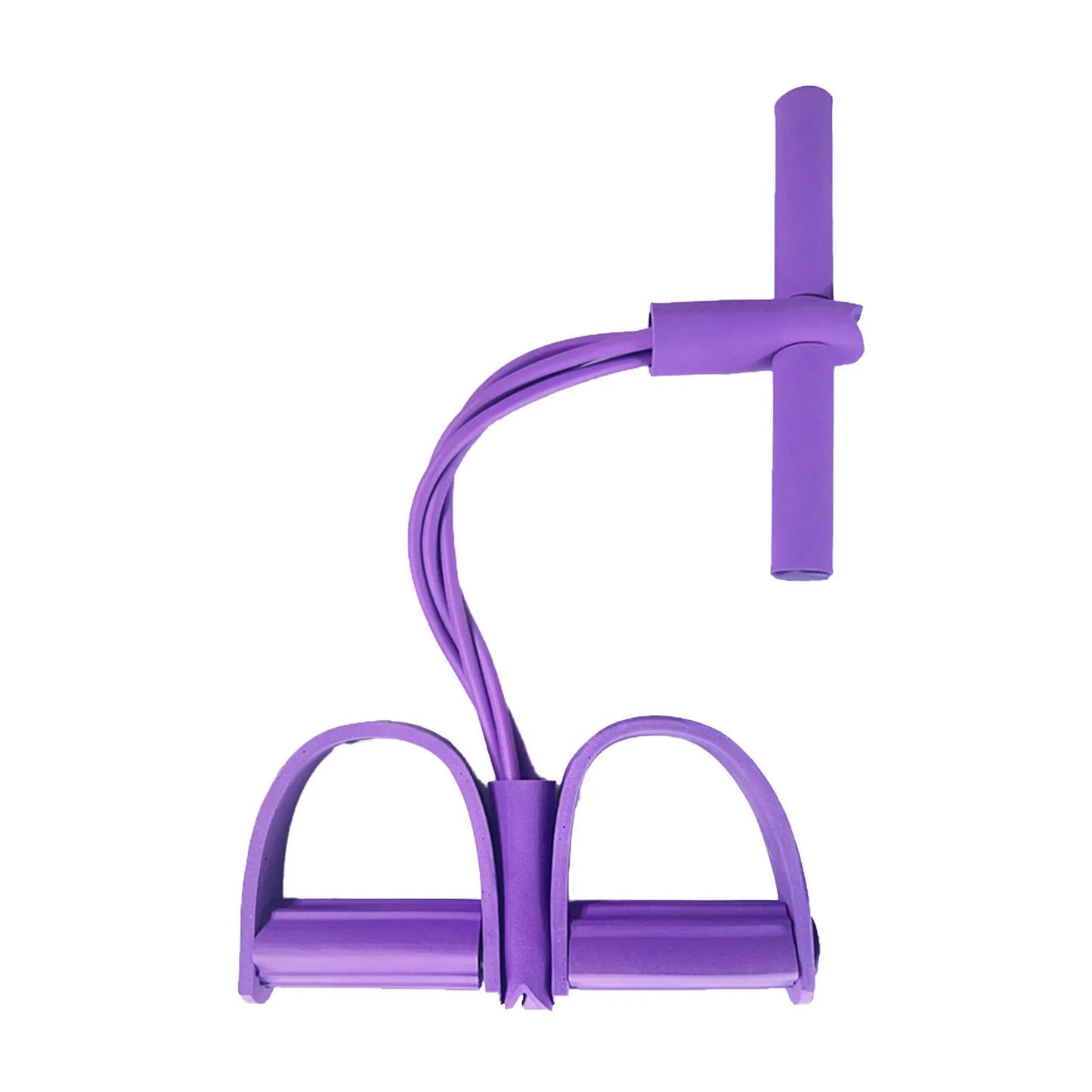 Four-Tube Pedal Tensioner Multi-Functional Household Fitness Equipment Yoga Abdominal Strengthening Elastic Band Tension Rope