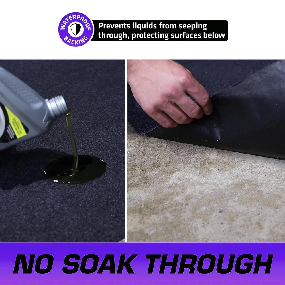 38cm Oil Drain Splash Pad, 2 Pcs No Splatter Pad Round Pad for Car Changing Oil Transmission Drain Pan