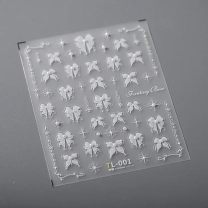 5Dquality pearl thread curtain nail art stickers French line decorative nail art stickers art slider decals nail art accessories