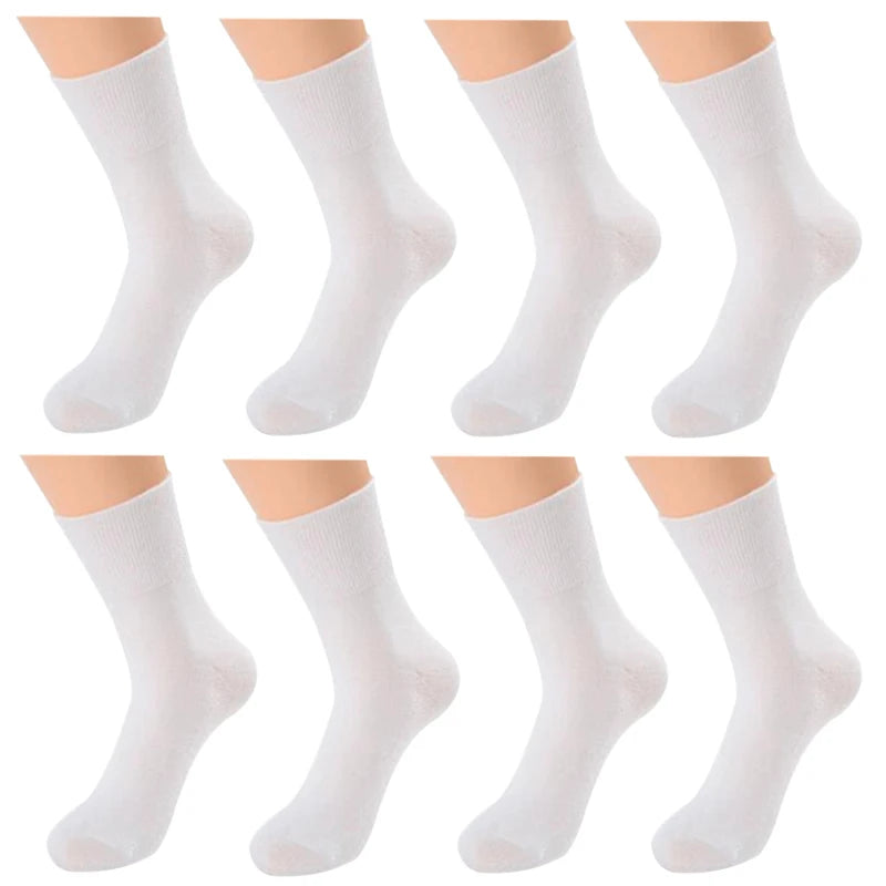 8 Pairs/Lot Diabetic Socks Men and Women Non Binding Loose Top for Diabetes Patients Swollen Feet Bamboo Cotton Material