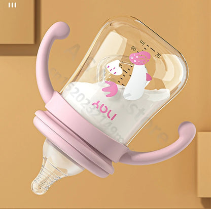 Newborn bottle/Big baby bottle/Handle anti bloating and anti falling baby bottle/Used by babies over 6 months old