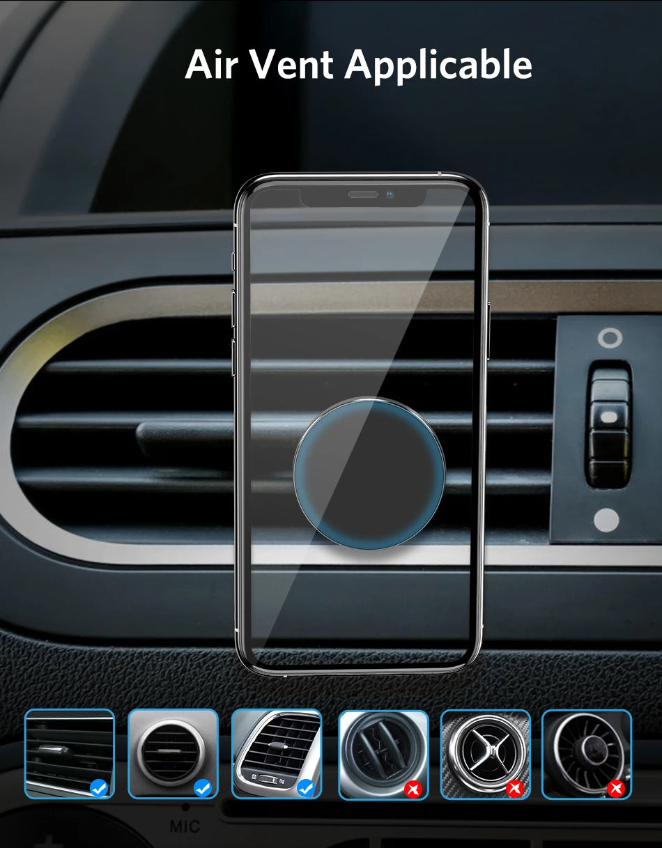 Universal Magnetic Car Phone Holder Stand in Car for All phone for iPhone Xiaomi Magnet Air Vent Mount Mobile Phone Support GPS