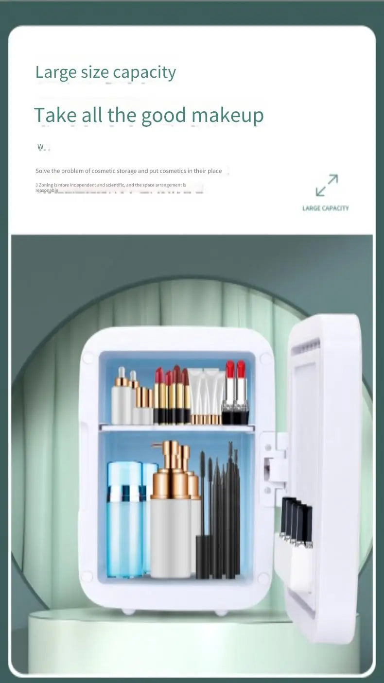 Car refrigerator small household cosmetics skin care products cold storage beauty double small refrigerator car cold storage min