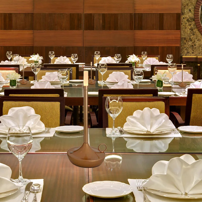 Luxury Style Decorative Lamp  Atmosphere Desk Light for Bedroom Bedside USB Portable Wireless Charging Warm Light Night Light