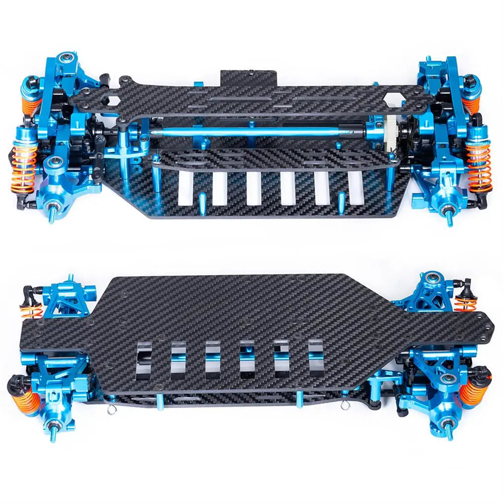 1/10 Carbon fiber Car Frame For 1/10 TT02 Aluminum Alloy / Plastic Chassis Frame  RC Car Part