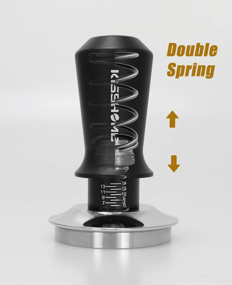 Coffee Tamper 30lb Constant Pressure Calibrated Double Spring 51mm 53mm 58mm Breville Espresso Maker Accsesories Barista Tools