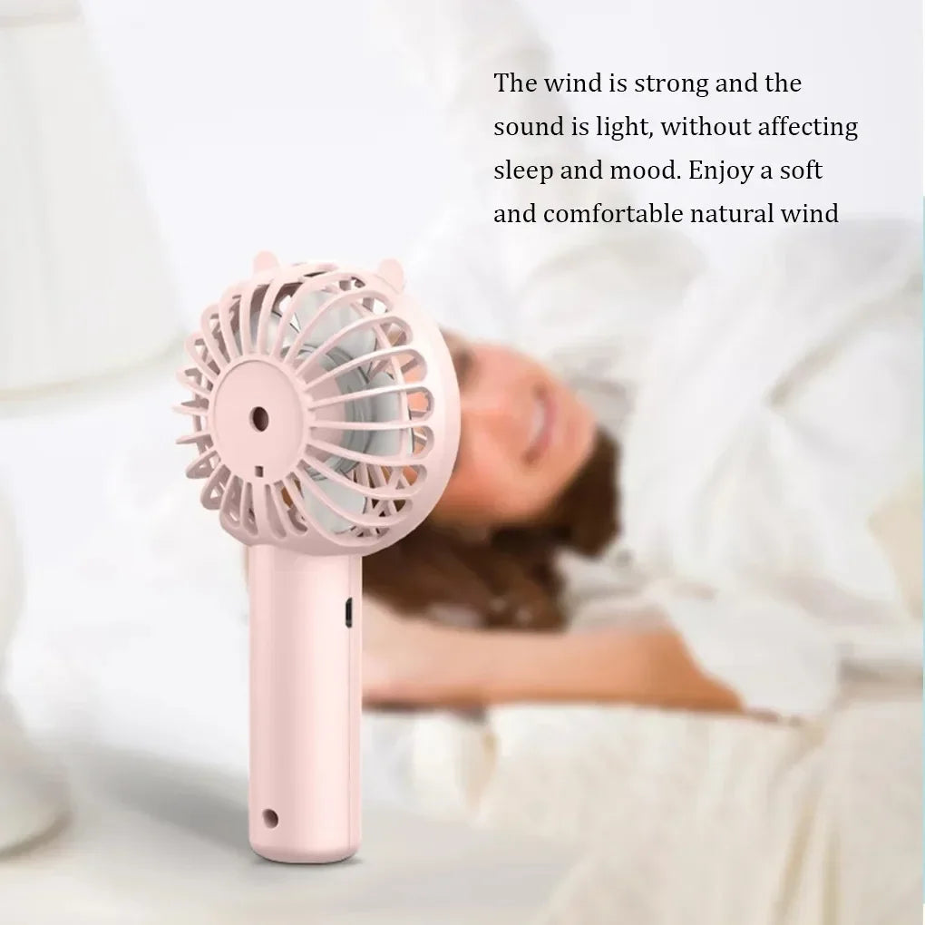 Mini Portable Cooling Fan Handheld Fan Small USB Rechargeable Eyelash Eyelash Mute Cooler Handheld Fan USB Rechargeable Desk