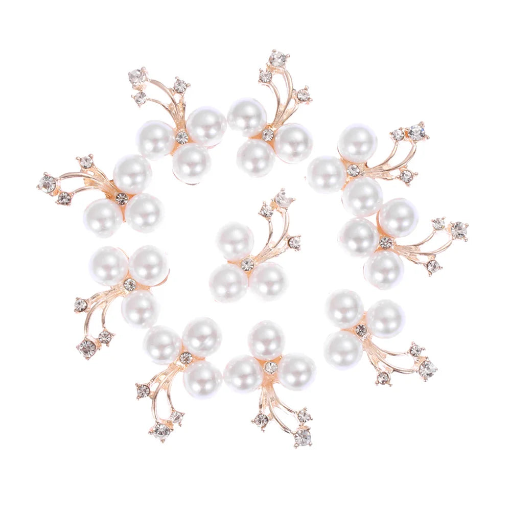 10 PCs 15/20/25MM Round Metal Rhinestone Buttons for Clothing DIY Sewing Accessories Wholesale Luxury Fashion Apparel Decoration