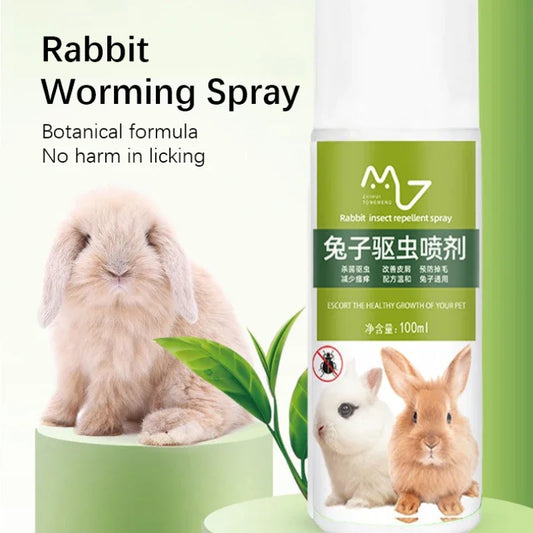 New Rabbit Supplies Complete Set Cleaning Deodorizing Pet Rabbits External Anthelmintic Spray Inhibiting Harmful Substances