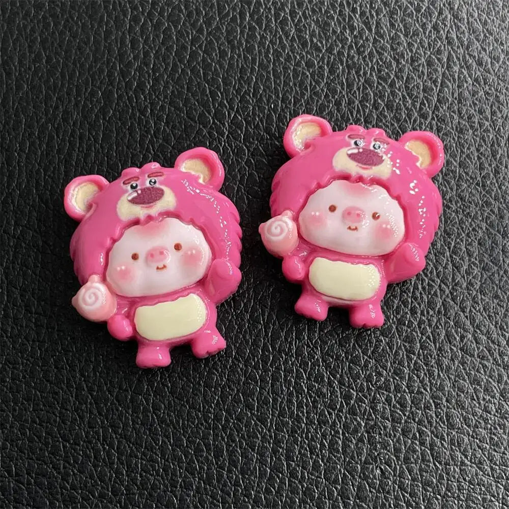 100pcs Cartoon porker Sanrio diy resin accessories accessories handmade hairpins mobile phone cases headwear supplies