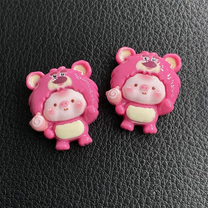 100pcs Cartoon porker Sanrio diy resin accessories accessories handmade hairpins mobile phone cases headwear supplies