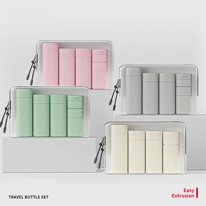 6pcs 15-100ml Travel Bottles Set Cosmetic Bottles Empty Container Leakproof Refillable Bottle For Shampoo Conditioner Lotion