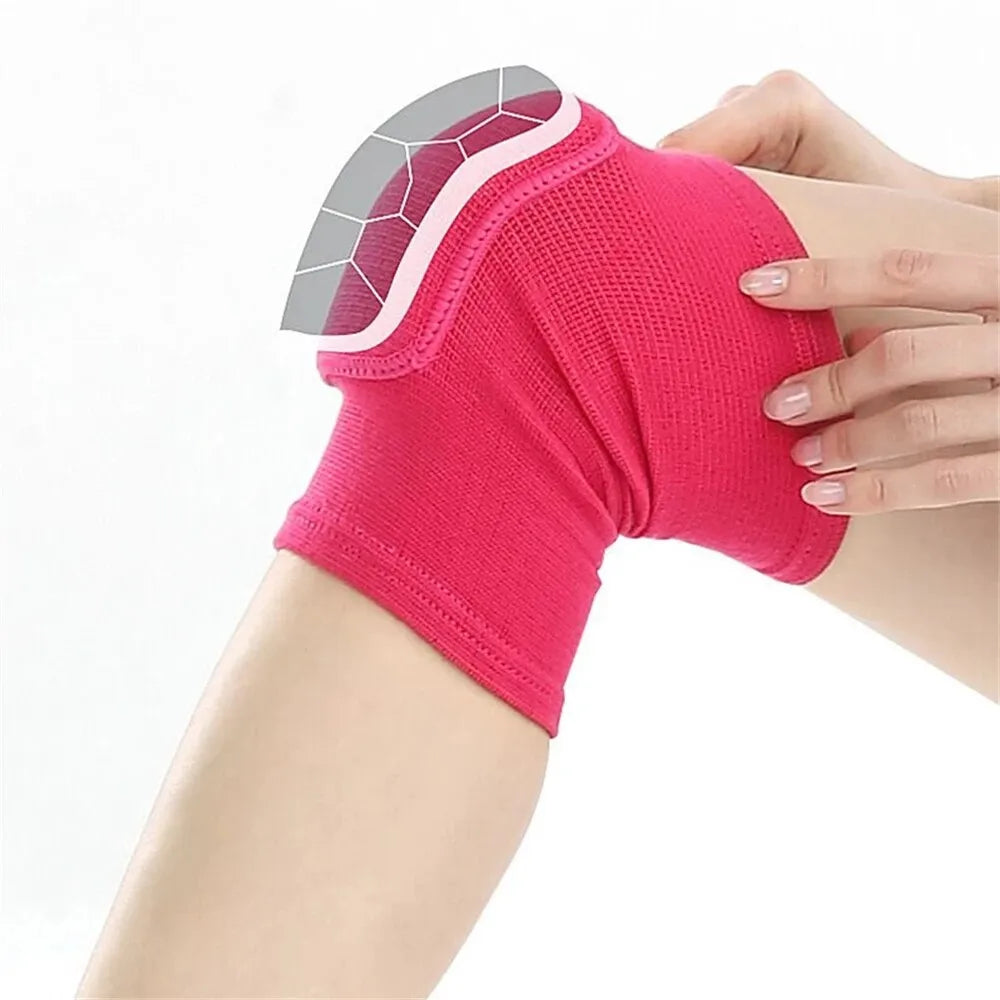 1Pair Knee Pads Fitness Dance Training Knee Protector Elastic Thickened Sponge Women Knee Brace Support For Arthritis Relief