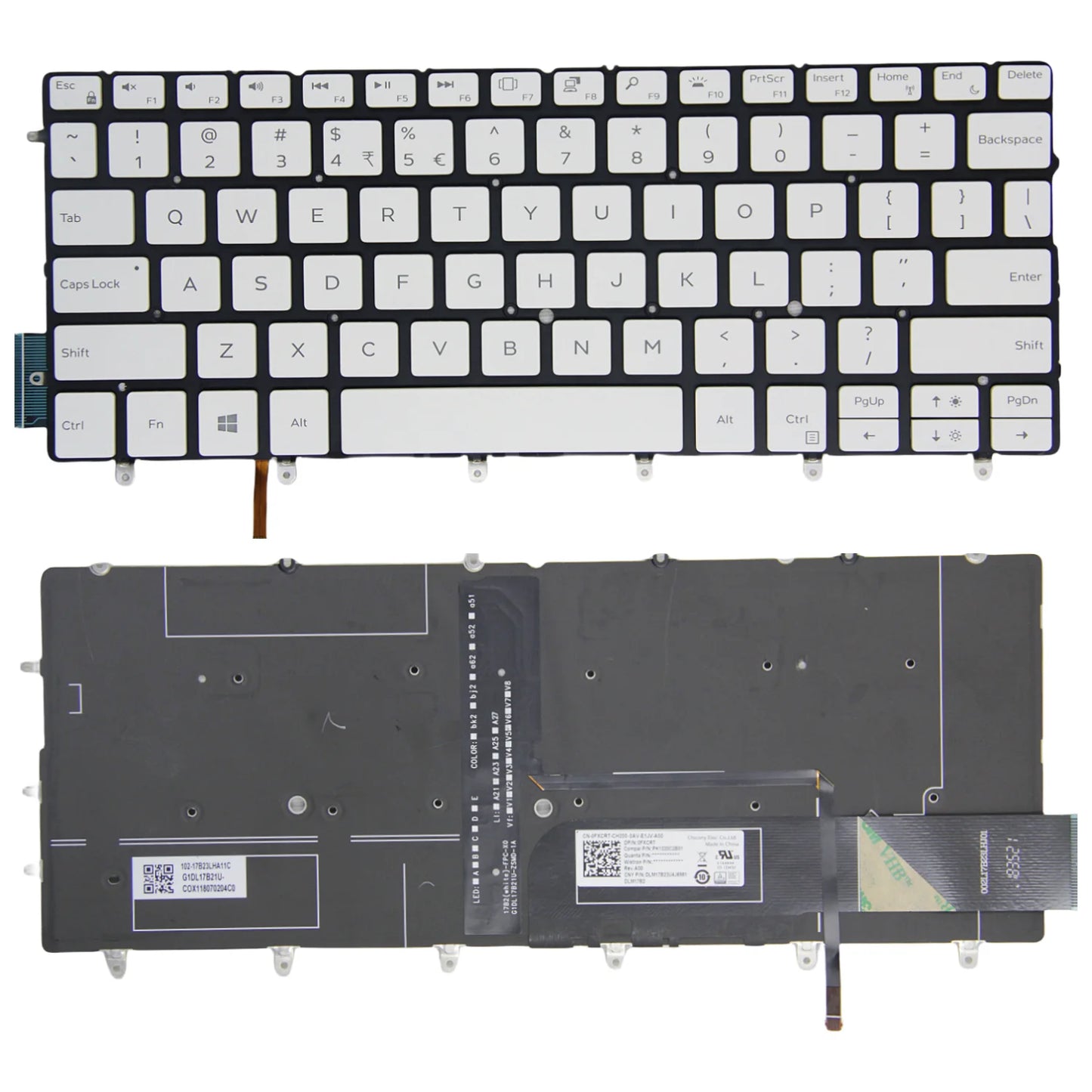 100%New US for Dell XPS 13 9370 9375 9380 9317 9305 P82G 7390 Laptop Keyboard